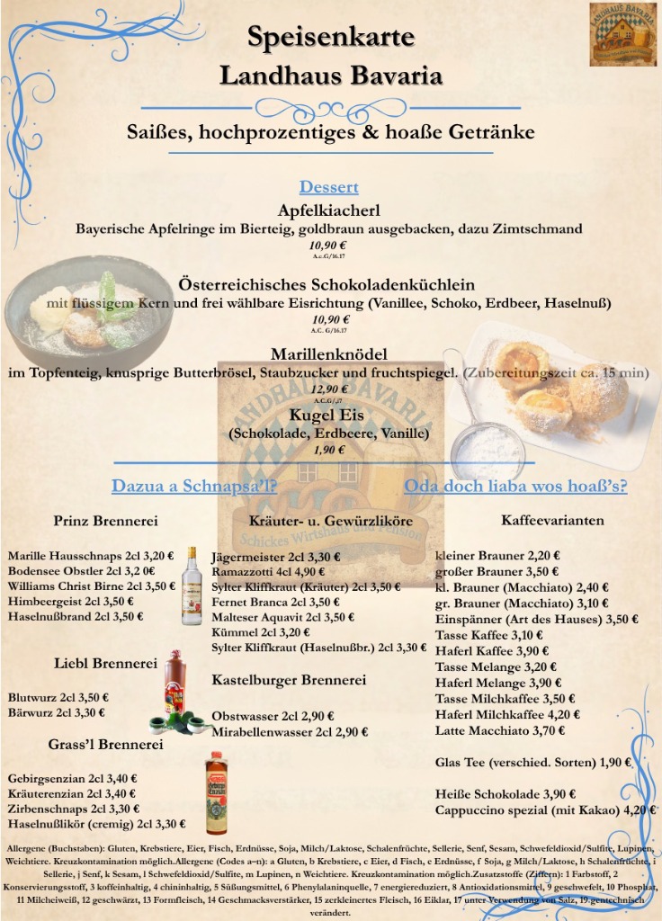 Saißes, hochprozentiges & hoaße Getränke